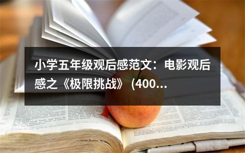小學(xué)五年級(jí)觀后感范文：電影觀后感之《極限挑戰(zhàn)》 (400字)