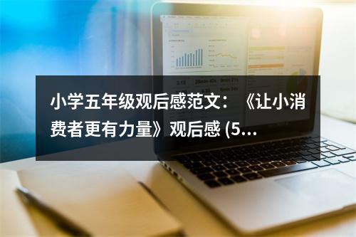 小學(xué)五年級(jí)觀(guān)后感范文：《讓小消費(fèi)者更有力量》觀(guān)后感 (500字)