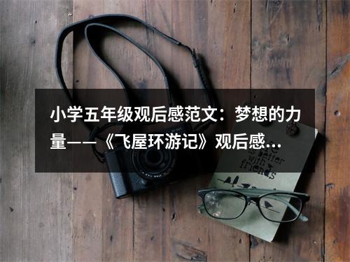小學(xué)五年級(jí)觀后感范文：夢(mèng)想的力量——《飛屋環(huán)游記》觀后感 (500字)