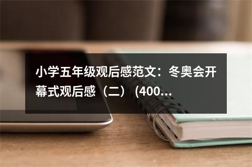 小學五年級觀后感范文：冬奧會開幕式觀后感（二） (400字)