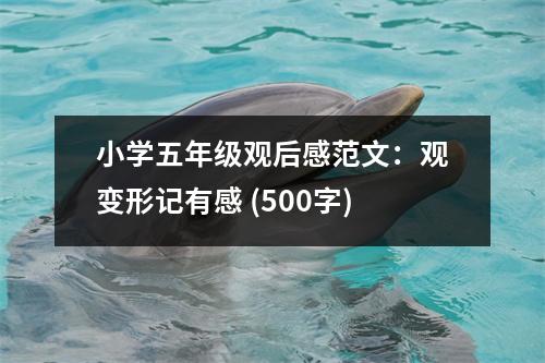 小學五年級觀后感范文：觀變形記有感 (500字)
