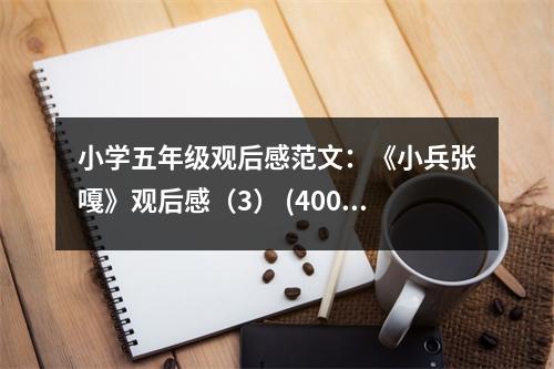 小學(xué)五年級(jí)觀后感范文：《小兵張嘎》觀后感（3） (400字)