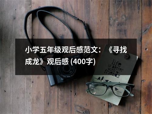 小學(xué)五年級觀后感范文：《尋找成龍》觀后感 (400字)