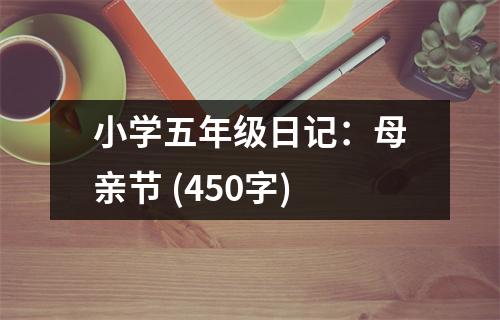 小學(xué)五年級(jí)日記：母親節(jié) (450字)