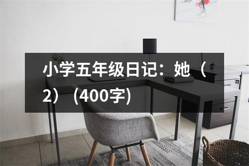 小學(xué)五年級日記：她（2） (400字)