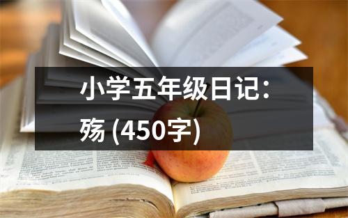 小學(xué)五年級日記：殤 (450字)