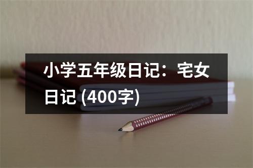 小學五年級日記：宅女日記 (400字)