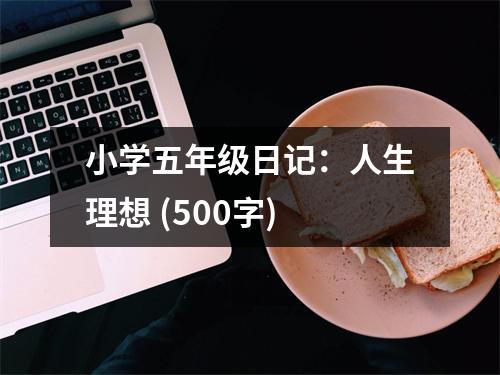 小學(xué)五年級(jí)日記：人生理想 (500字)