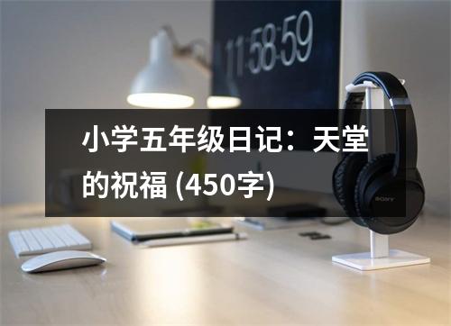 小學(xué)五年級(jí)日記：天堂的祝福 (450字)
