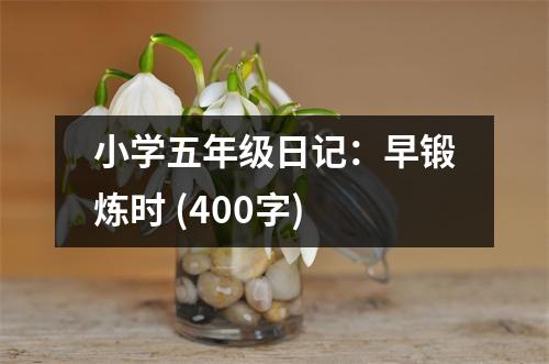 小學(xué)五年級日記：早鍛煉時(shí) (400字)