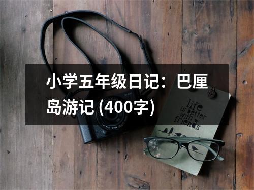小學(xué)五年級日記：巴厘島游記 (400字)