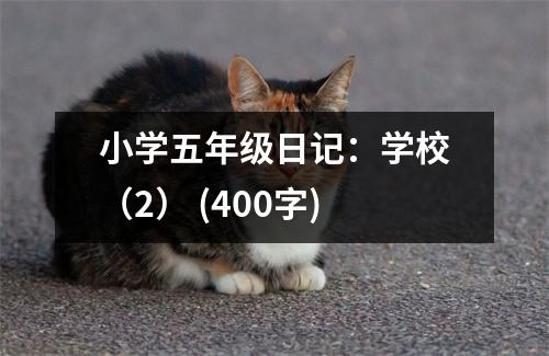 小學(xué)五年級日記：學(xué)校（2） (400字)