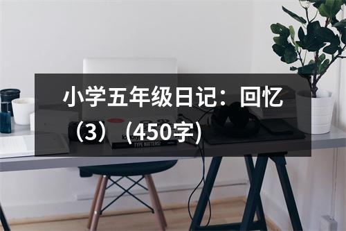 小學(xué)五年級(jí)日記：回憶（3） (450字)