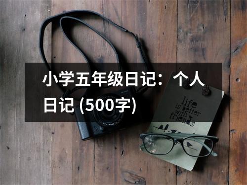 小學(xué)五年級(jí)日記：個(gè)人日記 (500字)
