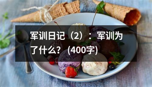軍訓(xùn)日記（2）：軍訓(xùn)為了什么？ (400字)