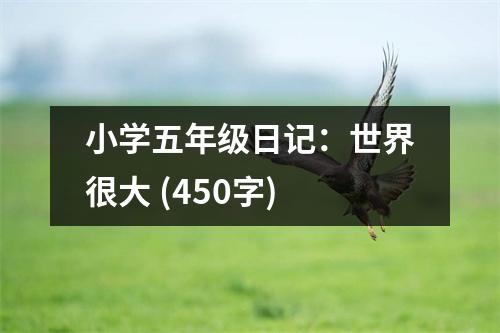 小學(xué)五年級日記：世界很大 (450字)