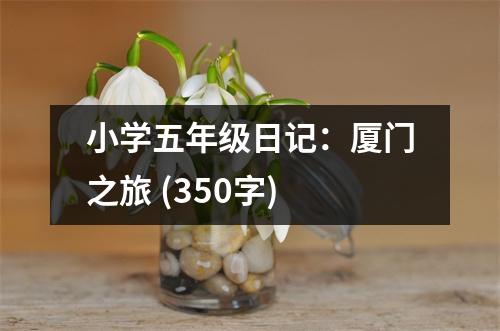 小學(xué)五年級(jí)日記：廈門之旅 (350字)