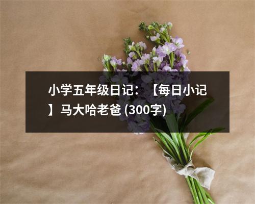小學(xué)五年級(jí)日記：【每日小記】馬大哈老爸 (300字)