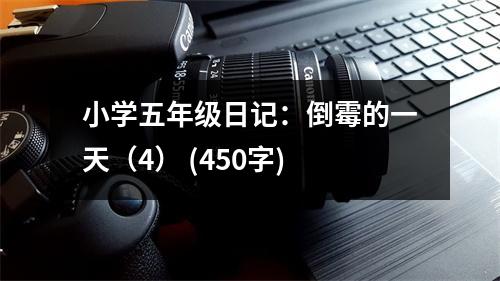 小學(xué)五年級(jí)日記：倒霉的一天（4） (450字)