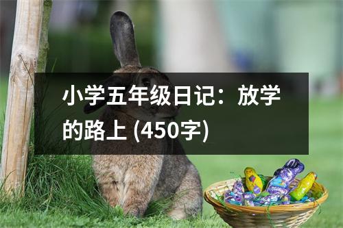 小學五年級日記：放學的路上 (450字)
