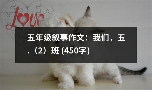五年級敘事作文：我們，五.（2）班 (450字)