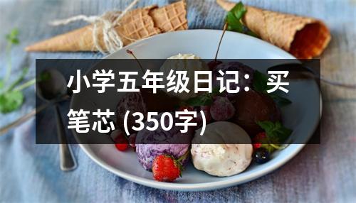 小學(xué)五年級日記：買筆芯 (350字)