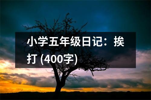 小學(xué)五年級(jí)日記：挨打 (400字)