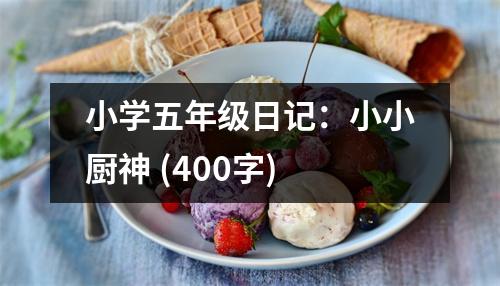 小學五年級日記：小小廚神 (400字)