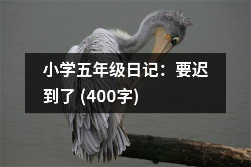 小學(xué)五年級(jí)日記：要遲到了 (400字)