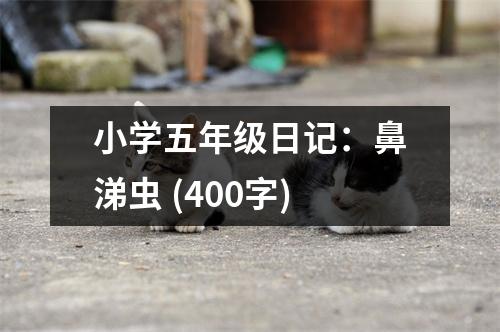 小學五年級日記：鼻涕蟲 (400字)