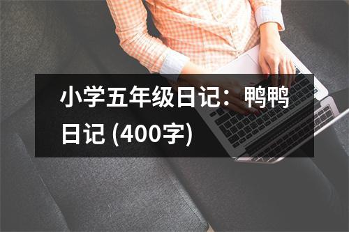 小學(xué)五年級(jí)日記：鴨鴨日記 (400字)