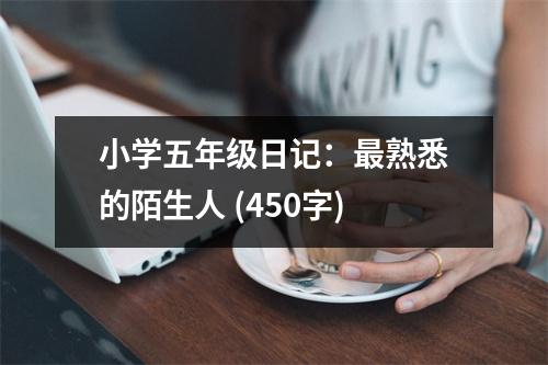 小學(xué)五年級日記：最熟悉的陌生人 (450字)
