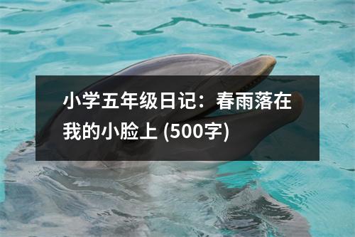 小學(xué)五年級日記：春雨落在我的小臉上 (500字)