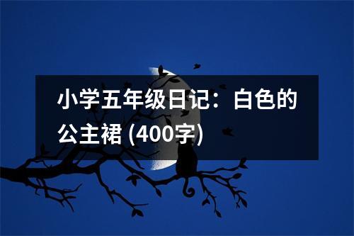 小學(xué)五年級(jí)日記：白色的公主裙 (400字)