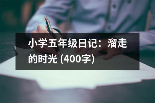 小學(xué)五年級(jí)日記：溜走的時(shí)光 (400字)