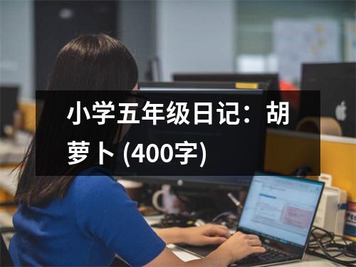 小學五年級日記：胡蘿卜 (400字)