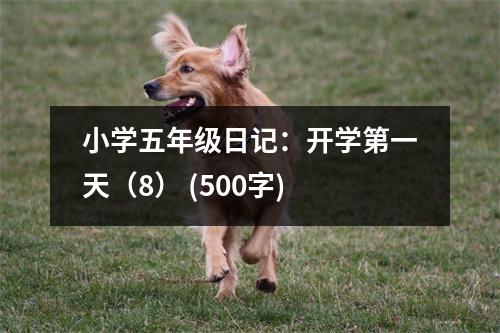 小學(xué)五年級日記：開學(xué)第一天（8） (500字)