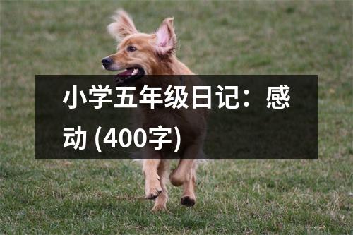 小學五年級日記：感動 (400字)