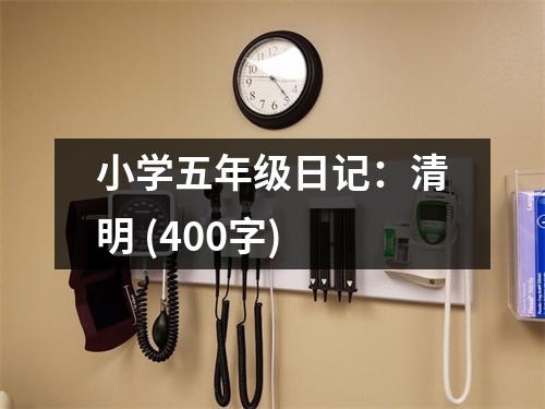 小學五年級日記：清明 (400字)