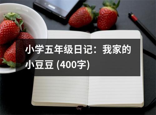 小學(xué)五年級日記：我家的小豆豆 (400字)