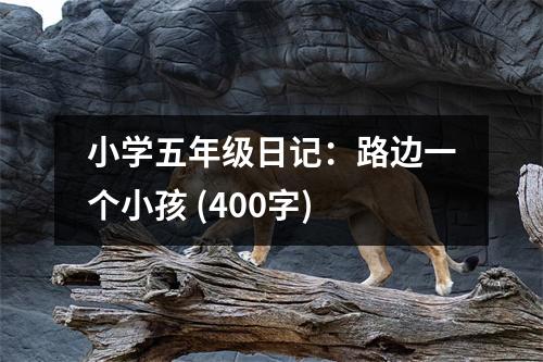 小學五年級日記：路邊一個小孩 (400字)
