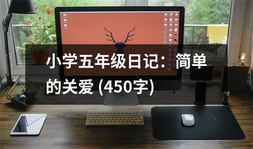 小學(xué)五年級日記：簡單的關(guān)愛 (450字)
