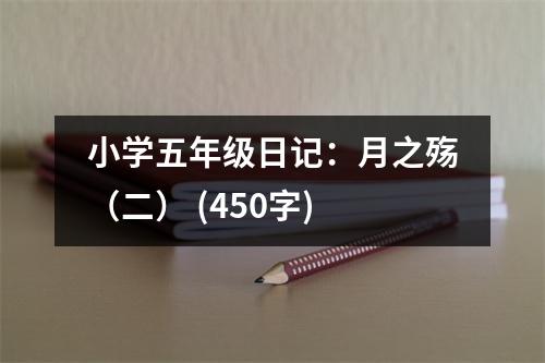 小學(xué)五年級日記：月之殤（二） (450字)
