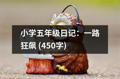 小學(xué)五年級日記：一路狂飆 (450字)