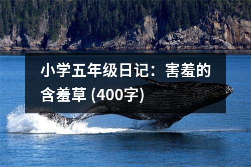 小學(xué)五年級日記：害羞的含羞草 (400字)