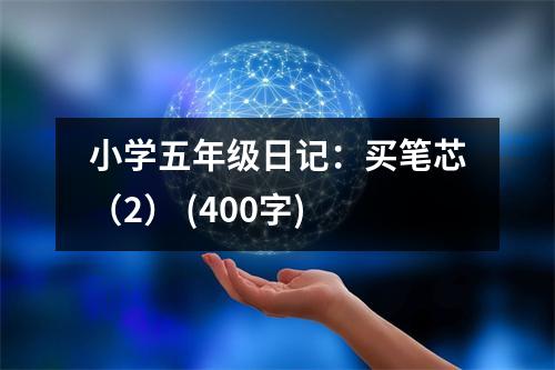 小學(xué)五年級日記：買筆芯（2） (400字)