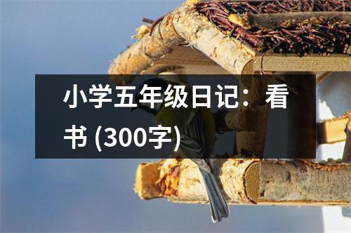 小學(xué)五年級日記：看書 (300字)