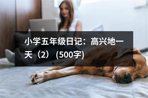小學(xué)五年級(jí)日記：高興地一天（2） (500字)