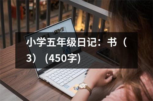 小學五年級日記：書（3） (450字)