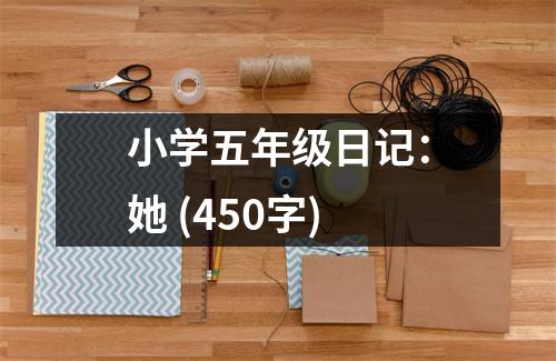 小學(xué)五年級日記：她 (450字)